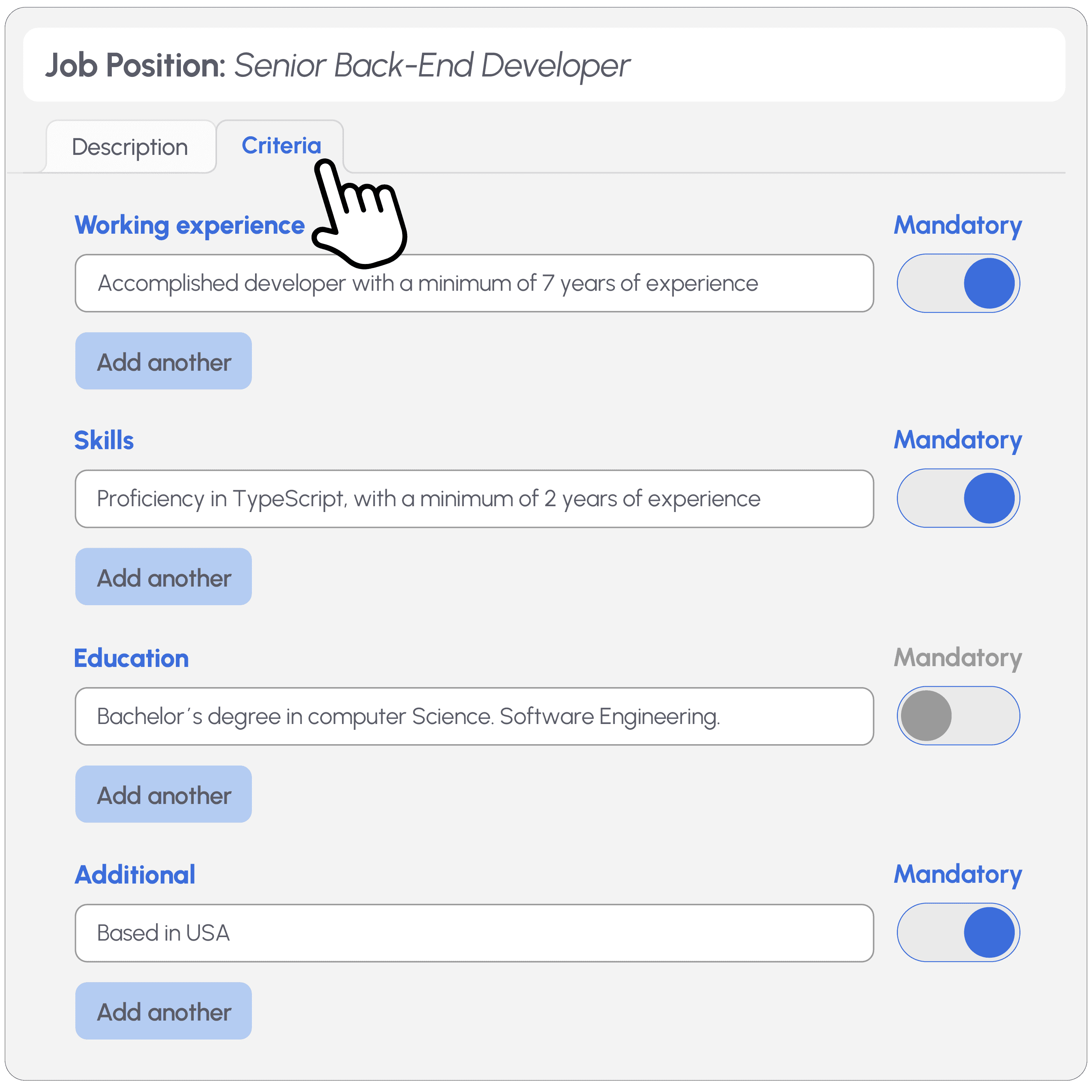 Smart Criteria Extraction and Customization