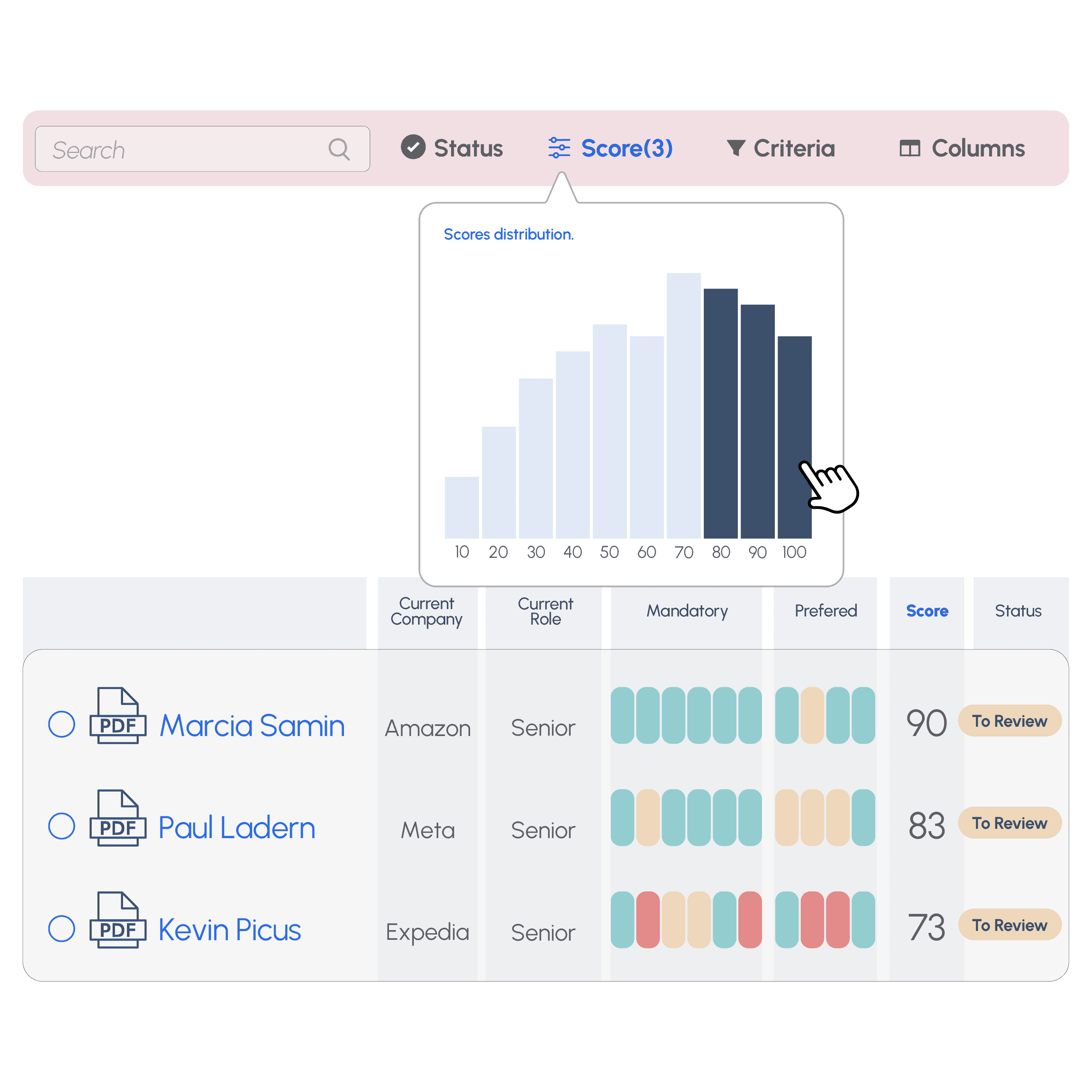 Advanced filters